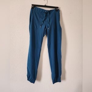 White Crossfit Women's Caribbean Blue Scrub Joggers Size Medium